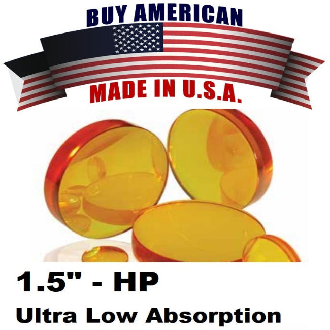 88114 - LM-38.1-Z-127.0-7.40-ARHP - Lens Meniscus MP5 Dia 1.5" (38.1mm), FL 5.0" (127mm) ET .290" (7.4mm). HP - ULA