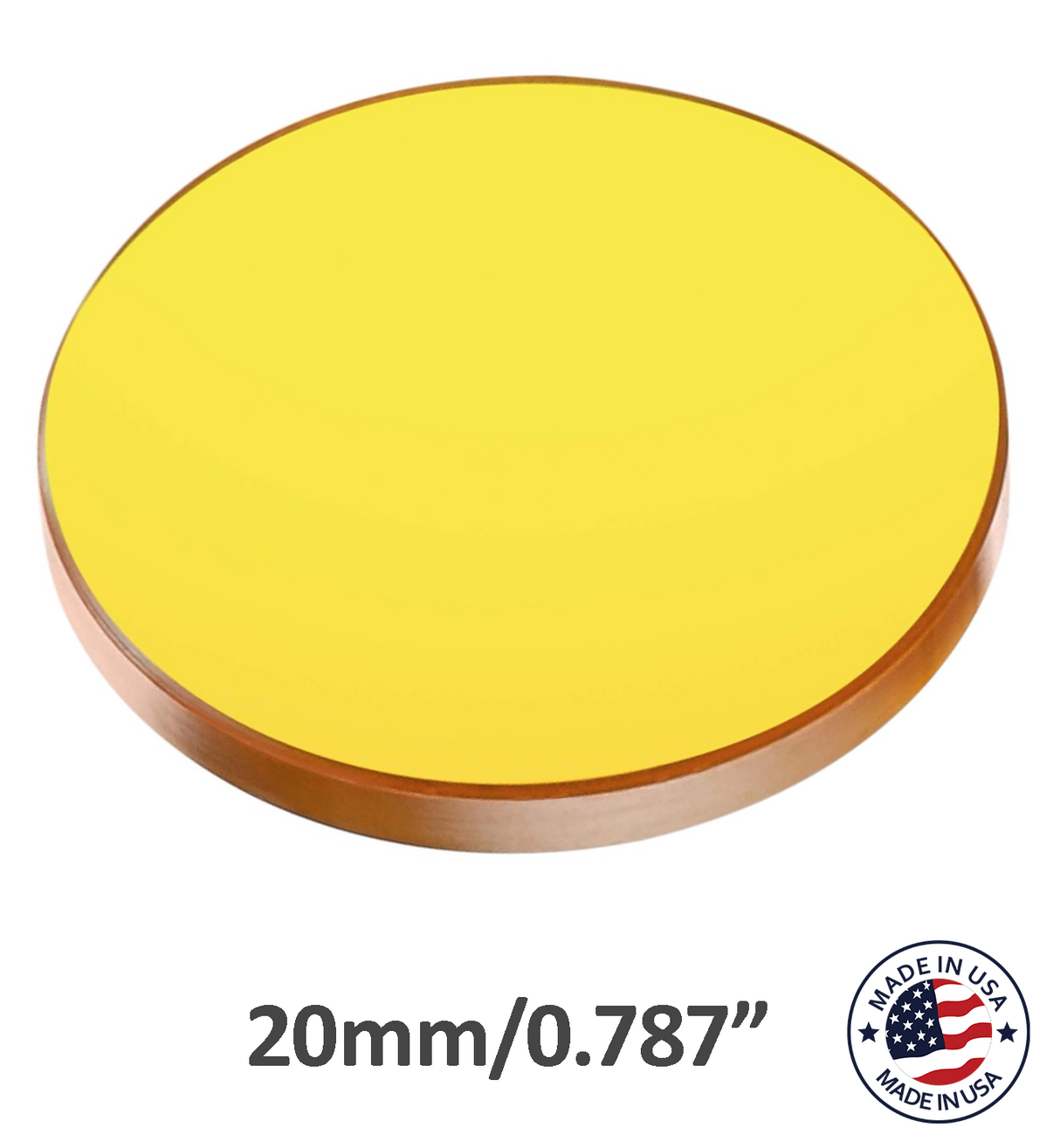 20mm ZnSe Focus Lens 2mm Edge Thickness For C02 laser 10.6um