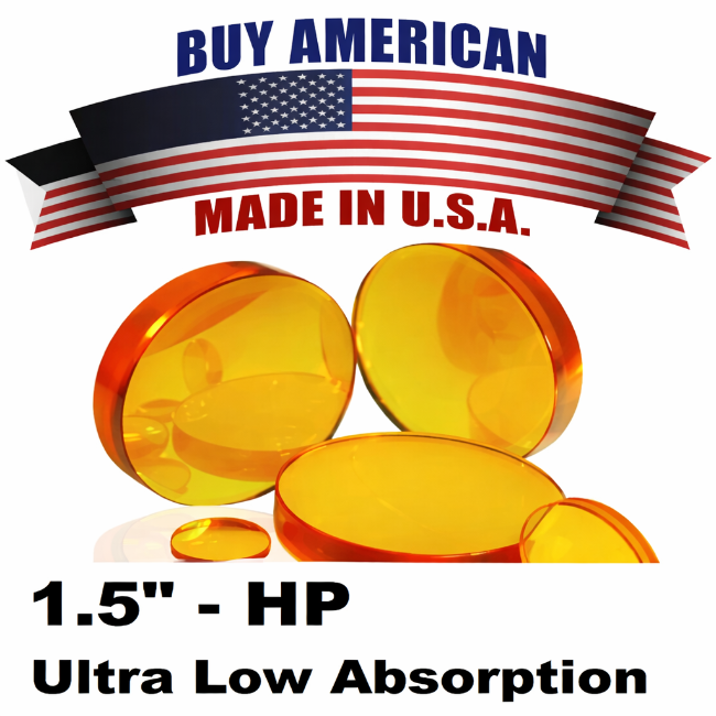 0088114 - LM-38.1-Z-127.0-7.40-ARHP - HP Focus Lens: Dia 1.5" (38.1mm), FL 5" (127.0mm), ET .291" (7.4mm) Suitable for Trumpf® Laser