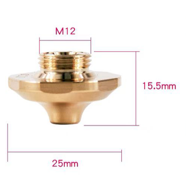 2059462, 2060001, 2060004, 2060025- Boquilla de rendimiento de 2,5-6,0 mm EAU para láser Trumpf®, paquete de 10