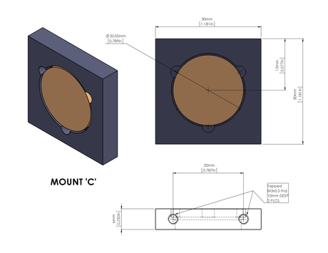 Mounted Co2 Laser (10.6um) Beam Combiners