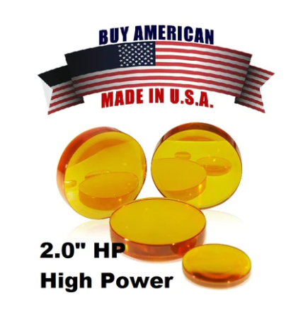 291005-5-LM-50.8-Z-190.9-9.65-ARHP - Lente de enfoque Menisco ZnSe MP5. Diámetro 2,0" (50,8 mm), FL 5" (127 mm), ET 0,379" (9,65 mm). HP - ULA