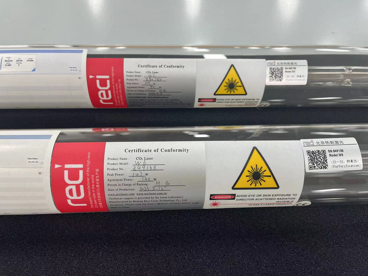 Reci® CO₂ Laser Tube – W1, 75-90W