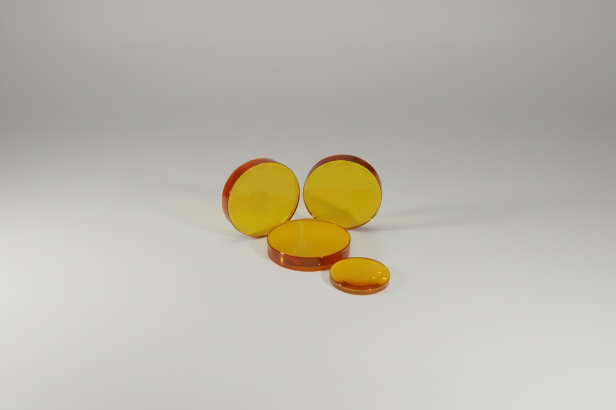 Focus Lens. Dia 2" (50.8mm), FL 5.19" (131.8mm) ET .380" (9.65mm). ZnSe Meniscus.