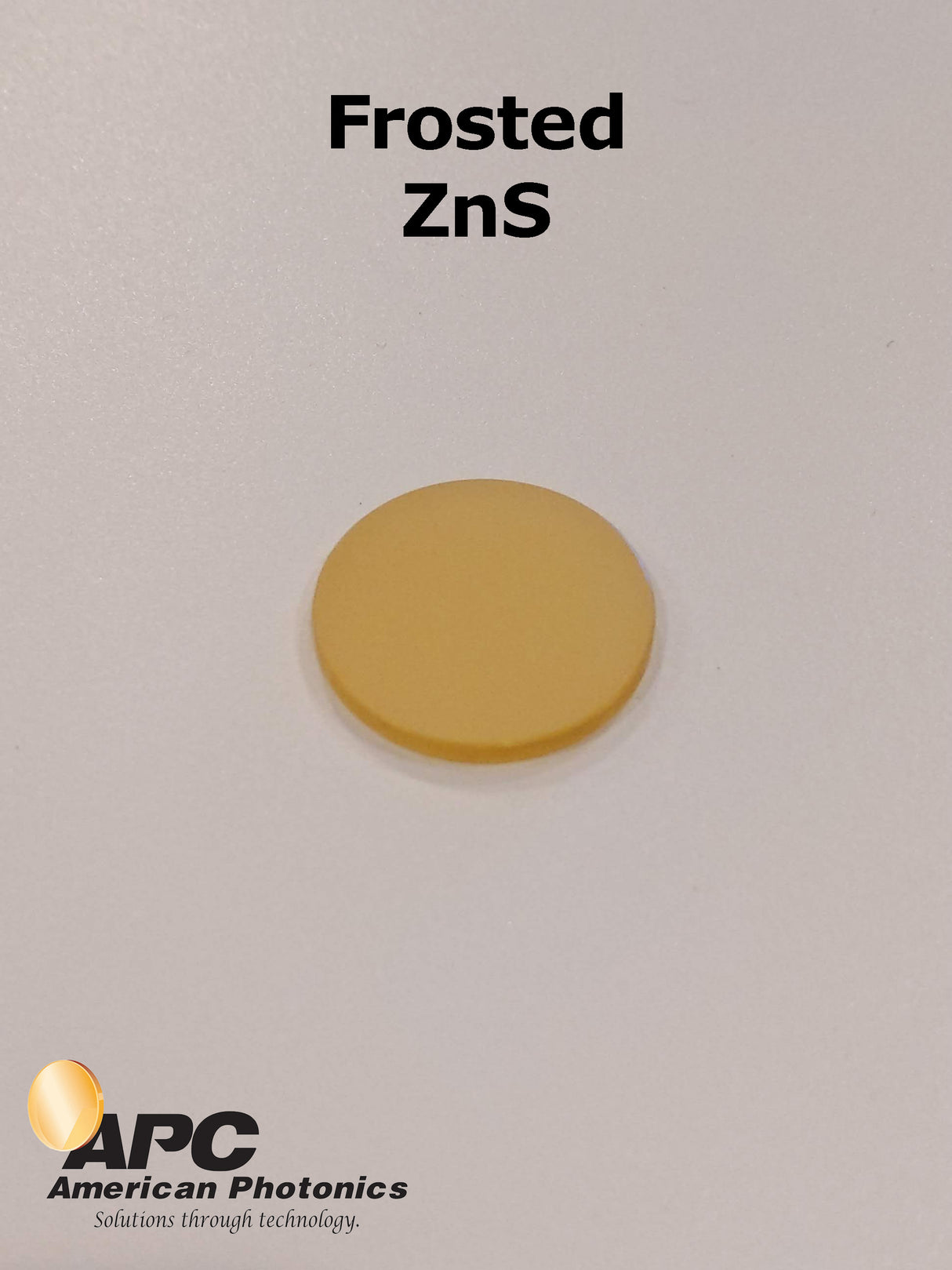 1-Side Frosted Witness Sample – ZnS