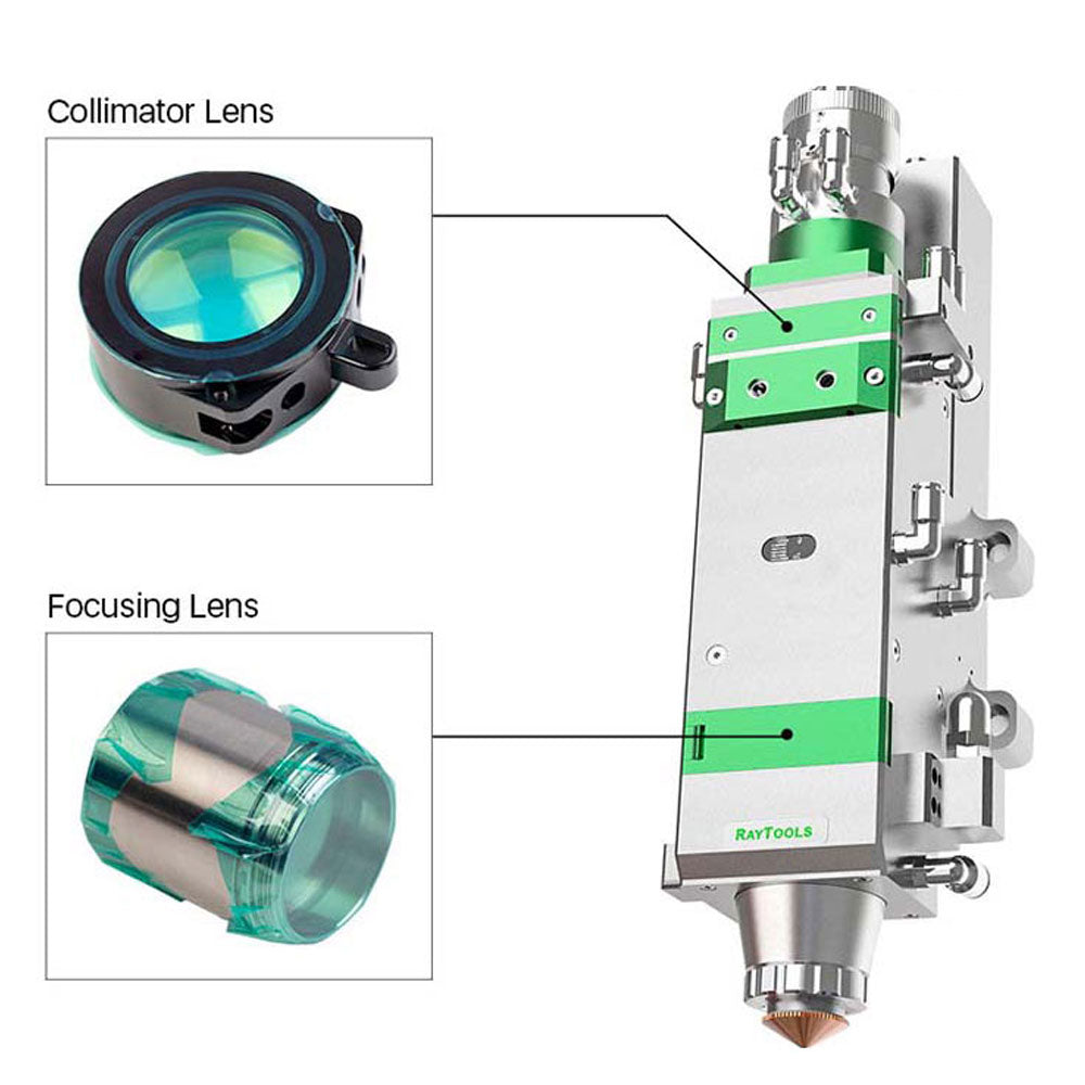 Fused Silica D38.1 F200 MEN Lens - Replacement part for Raytools® BM114 Fiber Machine