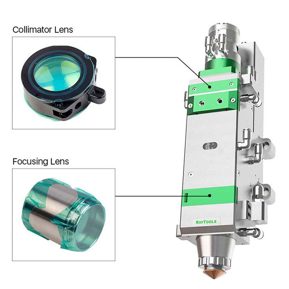 Lente de sílice fundida D37 F100 DCX - Pieza de repuesto para máquina de fibra Raytools® BM114