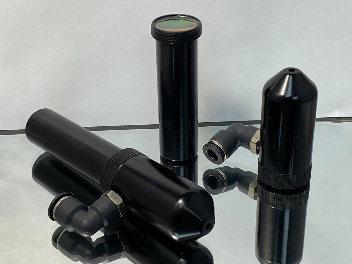 Tubos de lente de 25 mm de diámetro con lente de enfoque ZnSe. o Kit de 3 piezas + Herramienta de alineación