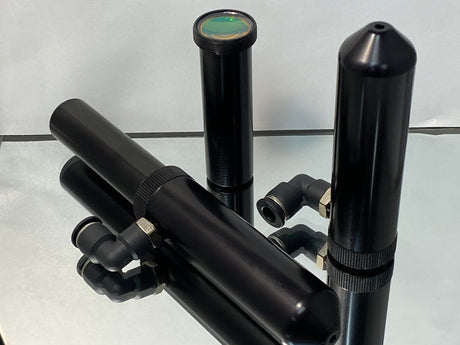 Tubos de lente de 24 mm de diámetro con lente de enfoque ZnSe. o Kit de 3 piezas + Herramienta de alineación