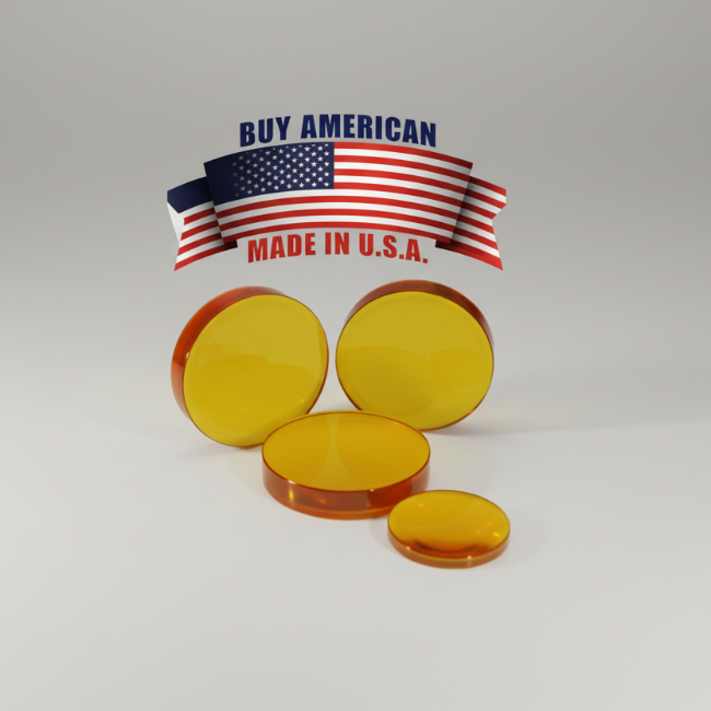 ZM50250350 - Lente de enfoque. Diámetro 50 mm, FL 250 mm, ET 9 mm. Lente cortada. (Sin chip RFID). Adecuado para láser Trumpf(R).