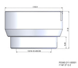 P0380-211-00001 - Pieza de aislamiento de boquilla IT M1.5" DZ Adecuado para uso con soldadoras láser Precitec(R)